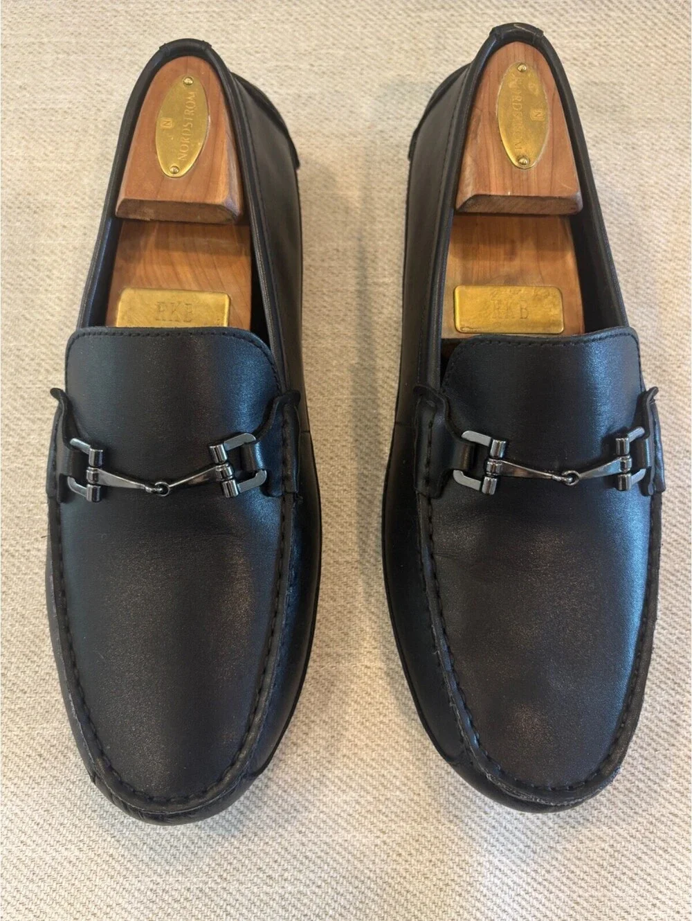 Cole Haan Grand OS Black Leather Bit Loafers Driver Shoes Men's 8.5 M C35783